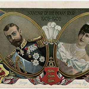 Souvenir postcard of the Royal Indian Tour of 1905-6