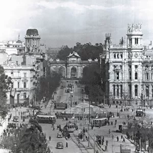 Spanish Civil War (1936-1939). Cibeles Square