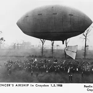 Spencer Airship in Croydon on 1st May 1908