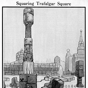 Squaring Trafalgar Square by Heath Robinson