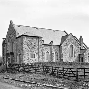 Early 20th Century Print of St. Colmans Church, Dunmurry Early 20th Century Print of St. Colmans Church, Dunmurry