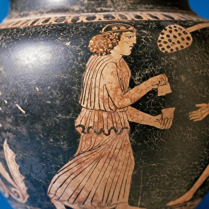 Stamnos. Greek pottery used to store liquids. Classic period