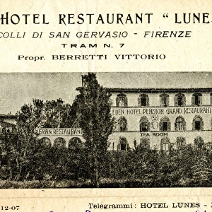 Stationery design, Eden Hotel Restaurant Lunes, Florence