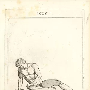 Statue of a wounded fighter called the Dying Gladiator