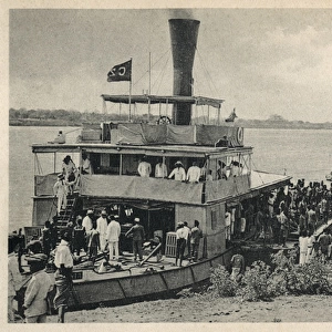 Steamer on Zambezi River, Mozambique