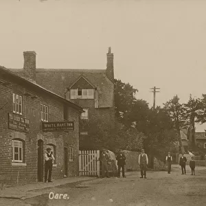 The Stocks and showing the White Hart Inn