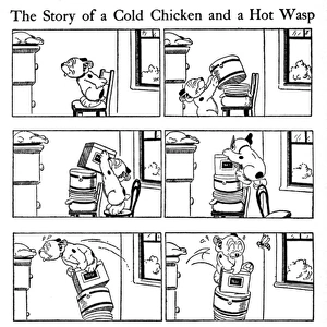 The story of a cold chicken and a hot wasp