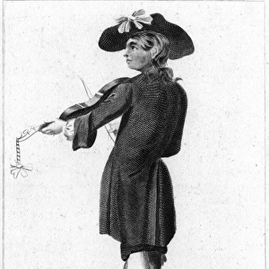 Street music: street musician Hugh Massey, c. 1680