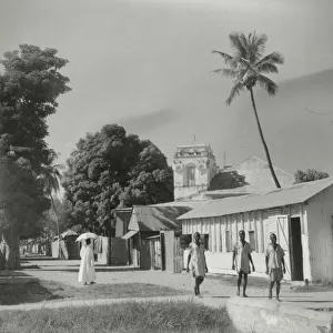 Street scene, Bathurst (now Banjul), Gambia, West Africa