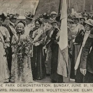 1908 Suffragette Hyde Park Demonstration Print