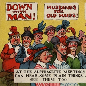 Suffragettes Plain Things at Meeting