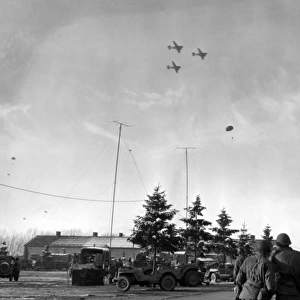 Supplies dropped at Bastogne