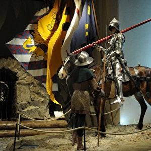 Swedish army. Middle Ages. Figures showing a soldier