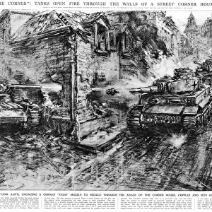 Tank Battle in Villers Bocage, France 1944