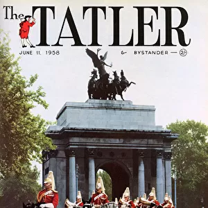 Tatler front cover, Horse Guards, 1958