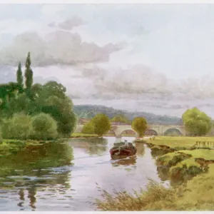 The Thames at Wallingford Print, C1910 The Thames at Wallingford Print, C1910