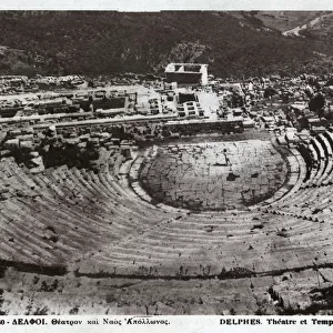 The Theatre and Temple of Apollo, Delphi, Greece