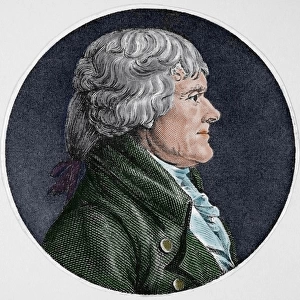 Thomas Jefferson (1743-1826). American Founding Father. Pres