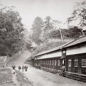 Tokyo / Minato-ku Mita Hizen - road in Japan, c. 1870