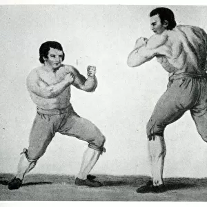 Tom Johnson and Isaac Perrins, boxing at Banbury