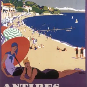 Antibes Print by PLM Travel Poster