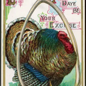 Turkey and Wishbone Print: Hearty Indulgence Invitation Turkey and Wishbone Print: Hearty Indulgence Invitation