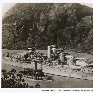 USS Nevada, American battleship, Panama Canal