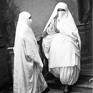 Veiled women, Algeria, North Africa