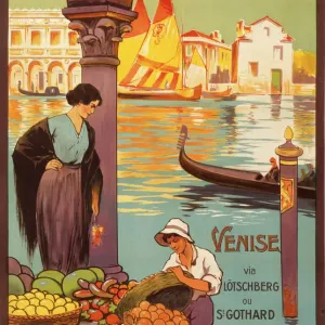 Venice Travel Poster Print by French National Railways Venice Travel Poster Print by French National Railways