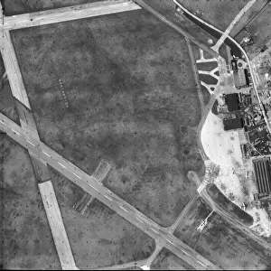 Vertical Aerial Photograph of a Manchester Airport Runwa?