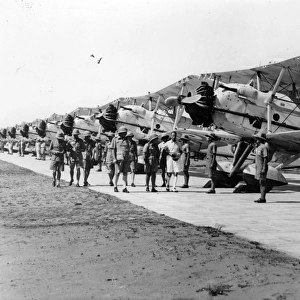 Vickers Vincents of No47 Squadron lined up for ceremonial