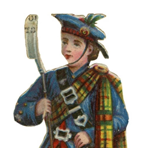 Victorian Scrap - Scottish Clan MacLachlan