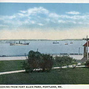View from Fort Allen Park, Portland, Maine, USA
