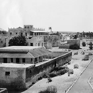 View of Kismayo, port city in Somalia, East Africa