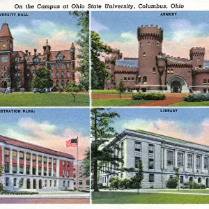 Four views, Ohio State University, Columbus, Ohio, USA