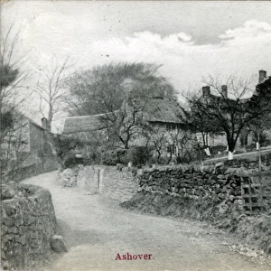 Derbyshire Antique Framed Print Collection: Ashover