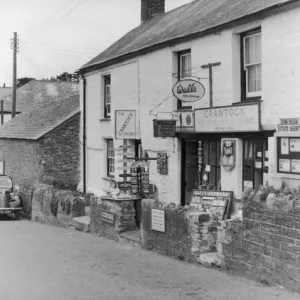 Village Post Office Print, Crantock Stores near Newquay Village Post Office Print, Crantock Stores near Newquay