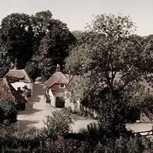 Vintage 19th century photograph: Cockington, a village near Torquay in the English county