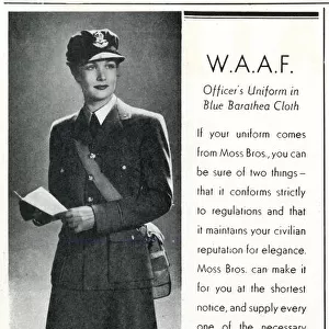 WaF officer uniform from Moss Bros 1940