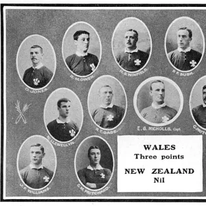 The Wales rugby team, 1905