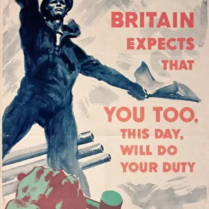 Wartime poster, Britain Expects
