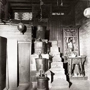 Water clock, Canton (Guangzhou) China, circa 1890s. Date: circa 1890s