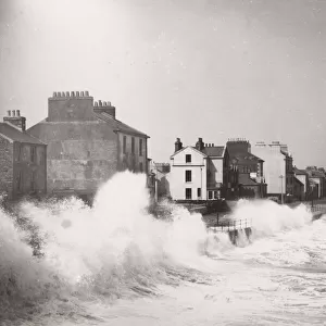 Waves crashing on the shore, Ramsey, Isle of Man