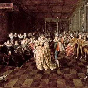 Wedding Dance of the Duke of Joyeuse Print, Louvre 1571 Wedding Dance of the Duke of Joyeuse Print, Louvre 1571