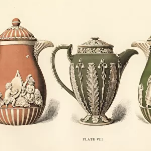Wedgwood coffee pots and chocolate pot