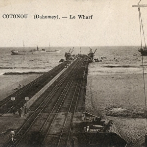 Wharf at Cotonou, French Dahomey, West Africa