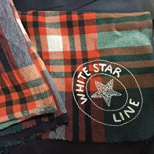 White Star Line - First Class tartan deck blanket