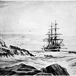 Wilds drawing of H. M.s Challenger