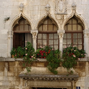Windows in Porec, Croatia