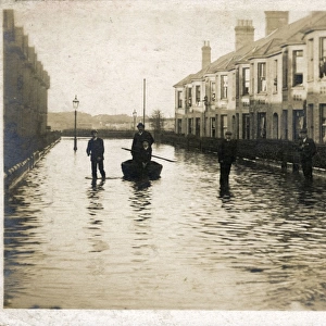 Windsor Road in Flood, Lowestoft, Suffolk